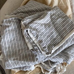 West Elm European Flax Linen Duvet Cover & Shams